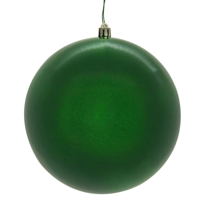 Perle verte sans soudure percée UV. Comprend 4 décorations par boîte., H 6 po x l 6 po x P 6 po