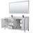 Daria 72'' Double Bathroom Vanity with Carrara Marble Top-97900761-97900764-97900767