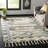 Cedar Drive Kenya Hand Knotted Wool/Cotton Southwestern Rug in Ivory/Gray-28062940