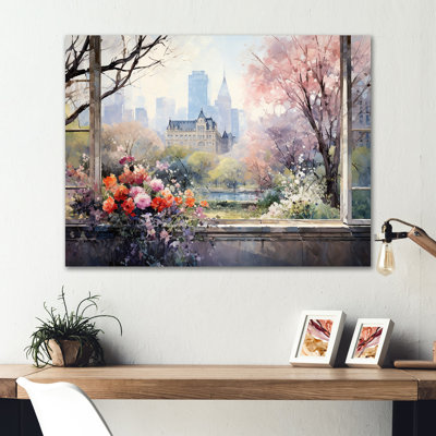 New York Central Park Window Views II - New York City Metal Wall Art MT135567
