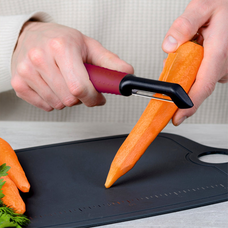 Éplucheur à légumes Deiss Pro - Éplucheur en acier inoxydable avec poignée antidérapante