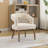 25.8"W Modern Accent Chair,Upholstered Reading Chair With Wood Legs-125879475