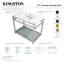 Lavabo de salle de bain rectangulaire en céramique avec trop-plein Quadras-61166569