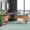 Bureau d'ordinateur, bureau personnel, coin, tiroirs de rangement, L 70 po, forme en L, travail, ordinateur portable, métal