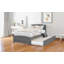 Twin Size Platform Bed With Trundle-519530267
