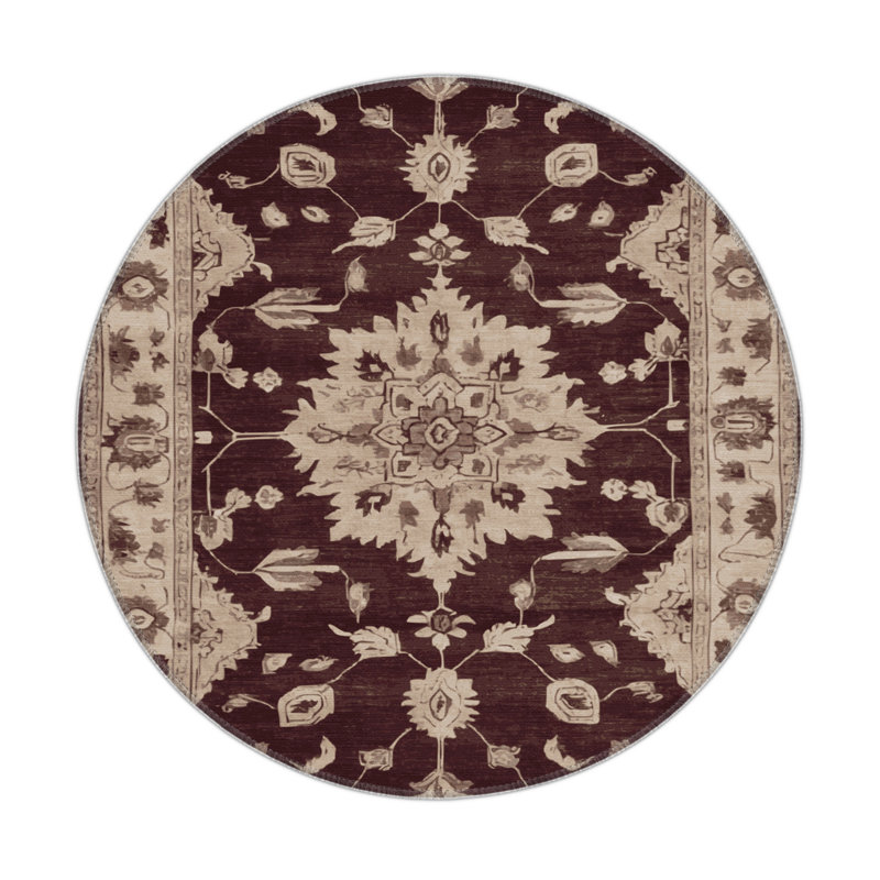 Overdyed Beige Indoor and Outdoor Area Rug, Rectangle 3' x 5'