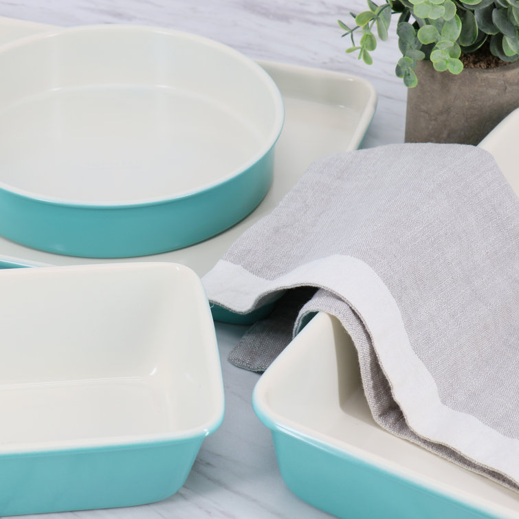  Martha Stewart 4-Piece Non-Stick Aluminum Bakeware Baking Set -  Dishwasher Safe: Home & Kitchen