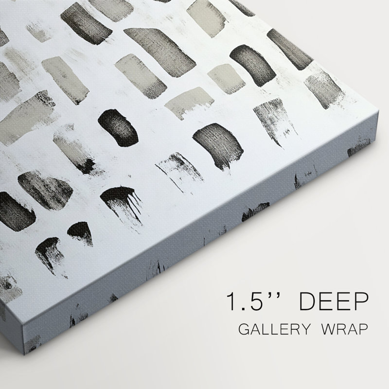 Série ABSTRACT DLXVI - Toile tendue avec châssis Premium - Prêt à être accroché, H 18 po x l 12 po