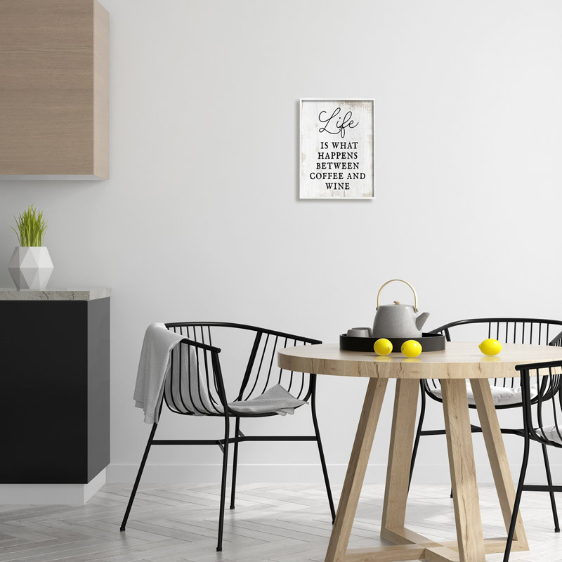 Art textuel sur bois MDF, L 11 po x H 14 po, Cadre blanc