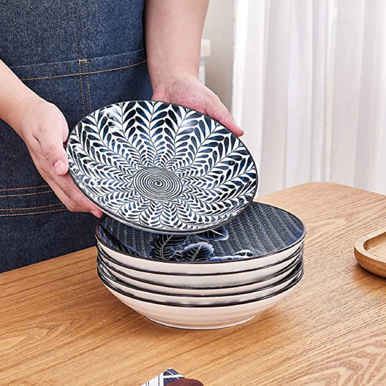 https://assets.wfcdn.com/im/75042048/resize-h755-w755%5Ecompr-r85/2405/240548211/Ceramic+Salad+Bowls%2Cblue+And+White+Pasta+Bowls+Set+Of+6%2C8+Inch+Floral+Dinner+Shallow+Bowl+%288+Inch+X+6pcs%29.jpg