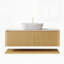 Meuble-lavabo 48 po avec lavabo, armoire de rangement murale en contreplaqué avec tiroirs et tablette ouverte-40283957