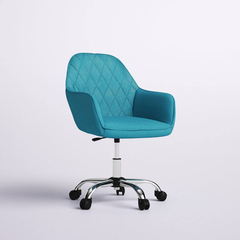 Ember 23.62" W Swivel Task Office Chair, Blue