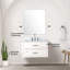 Meuble-lavabo simple 30 po X P 22 po D, comptoir en marbre de Carrare, 28 po Ensemble miroir et robinet-1084578301-1084578274