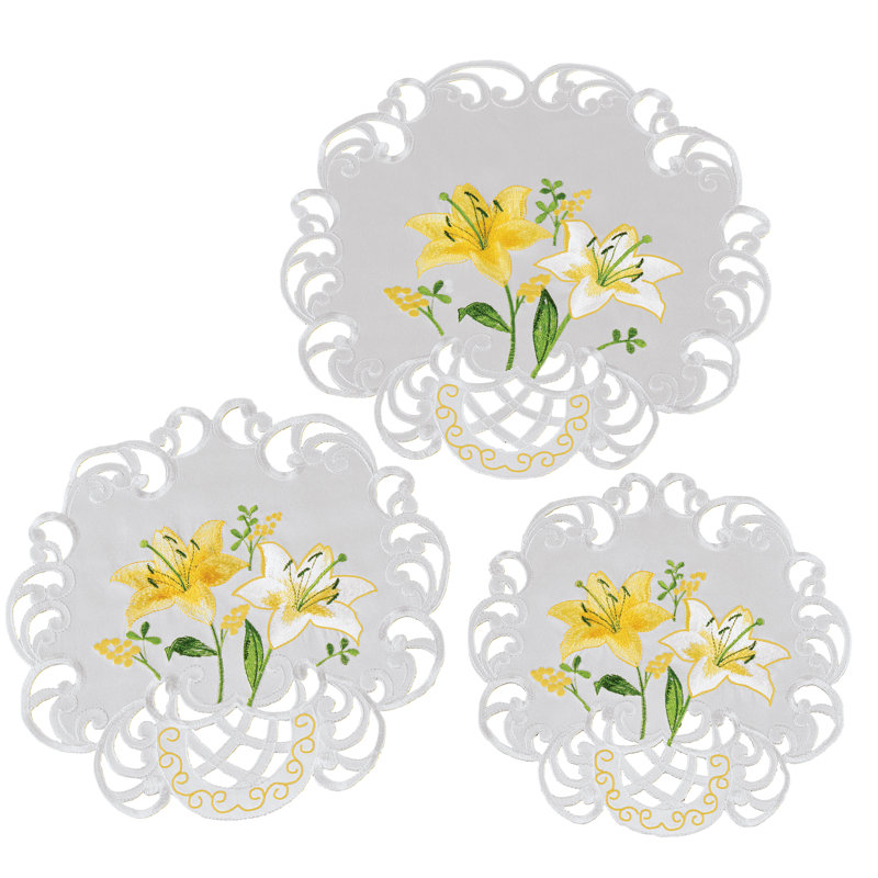 Linge de table brodé Lily Garden