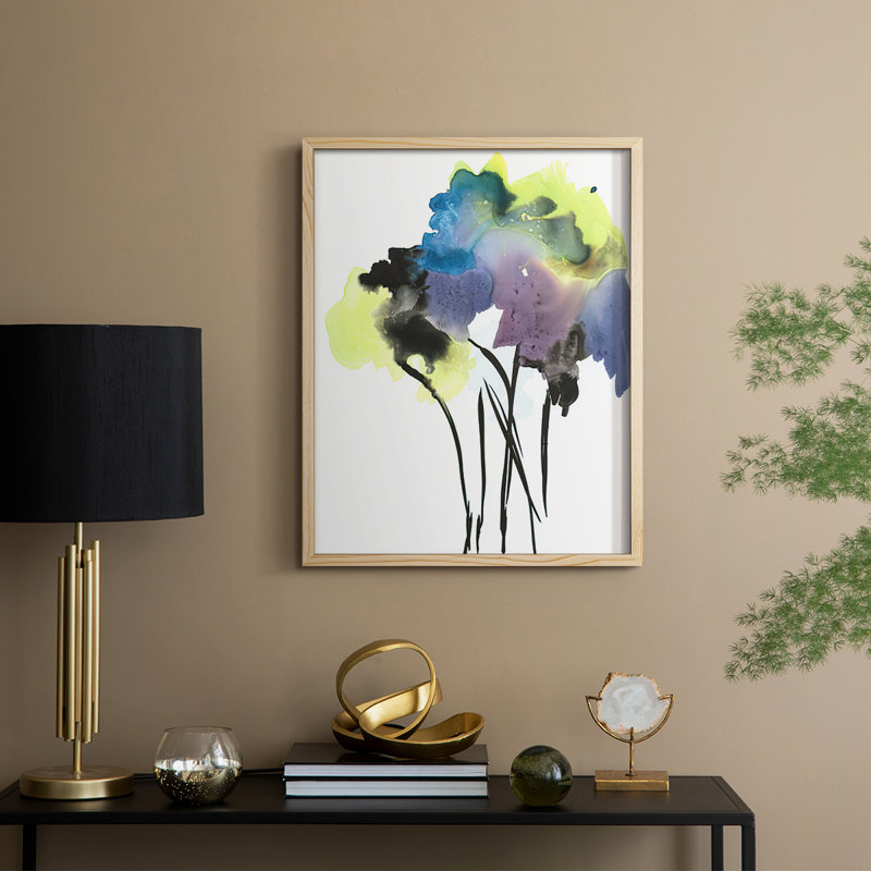 Nature's Bouquet II, reproduction encadrée - bois massif, Naturel, H 15 po x l 12 po