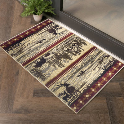 7 Ft. 10 In. X 3 Cream Polypropylene Rug, , To Stains And Fading Colours Stain , For Entryways Living Areas