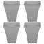  4 Piece Plastic Plant Pot Set-570899984-570663391
