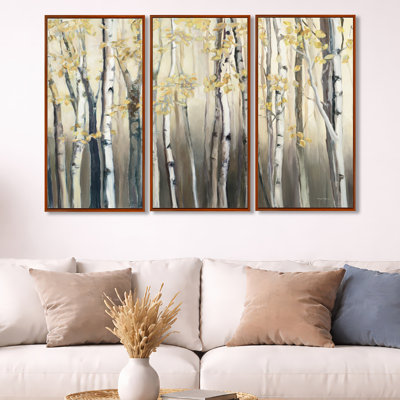 " Birch Forest I " 3 - Pieces