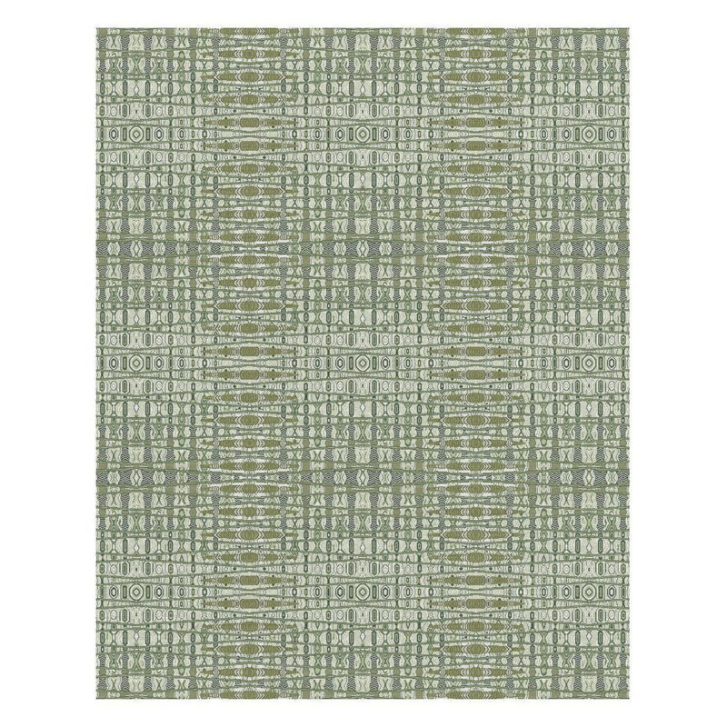 Crescendo Wool Geometric Area Rug in Green/Neutral