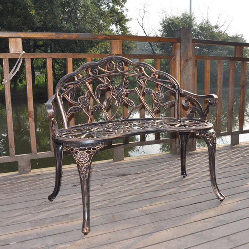 Banc d'extérieur en aluminium moulé Outopee