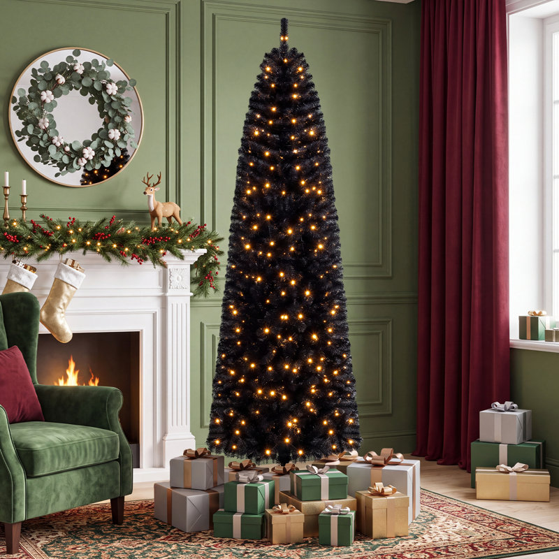 Sapin de Noël de 2,3 m (7/8 pi) avec 8 modes d'éclairage, 874/1115 extrémités de branches fournies, 250/320 lumières DEL