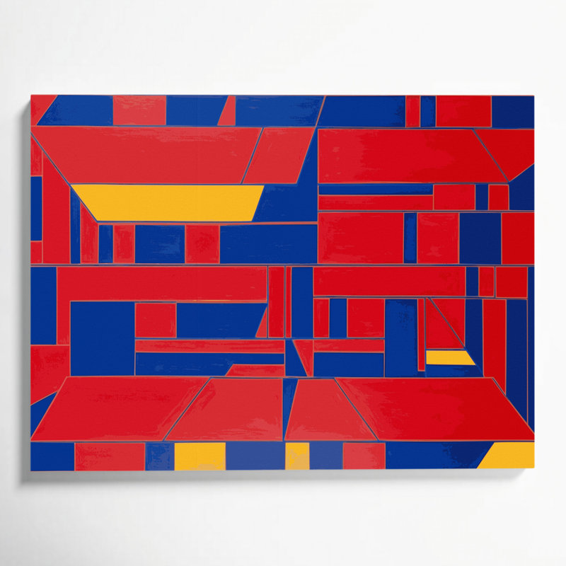 Art mural sur toile Hard Edge 55, H 11 po x l 14 po