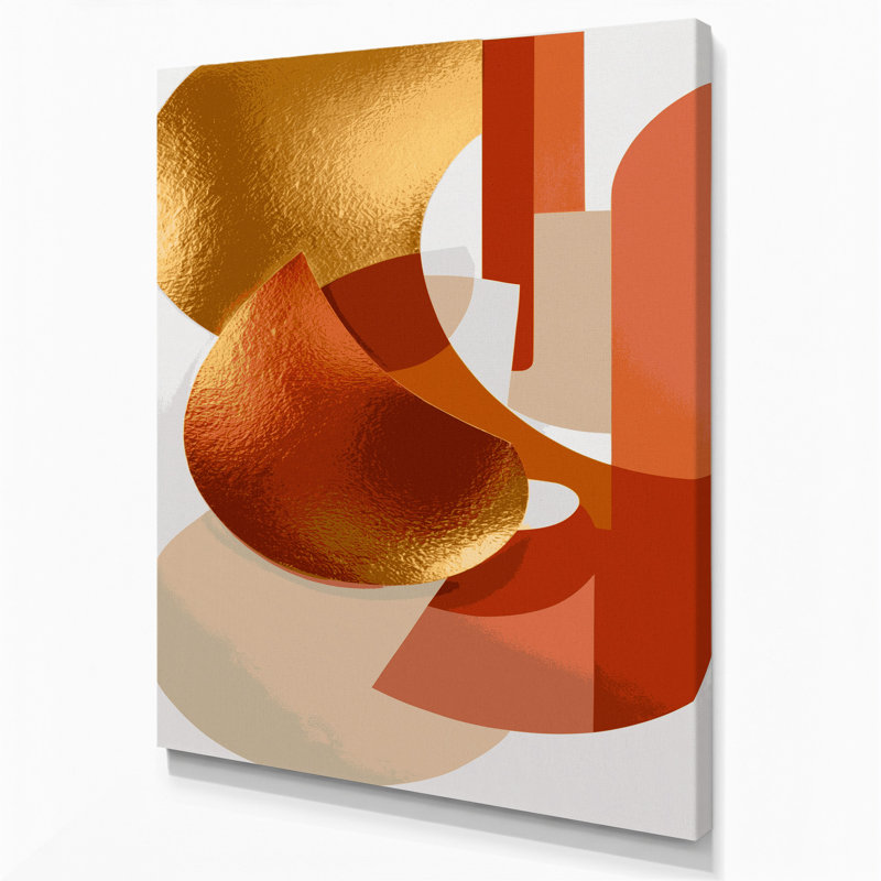 Abstrait, formes, 74, toile beige, H 36 po x l 24 po