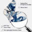 Horloge murale asymétrique en métal bleu et gris Saraji-1541658210