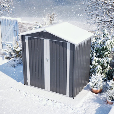 Metal Outdoor Storage Shed with Lockable Door and vent