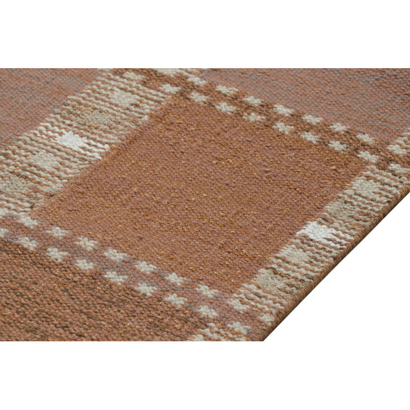 Scandinavian Wool Geometric Area Rug, Runner 3' x 10'