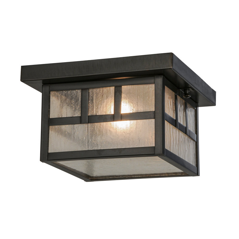 Plafonnier encastré carré 14 po à 1 lumières unique