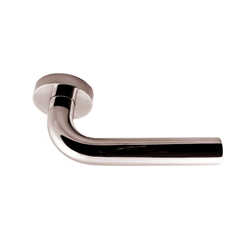 Full Double Dummy Door Lever Set, Satin Black, Round