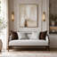 Houston Loveseat - Pebble/Walnut