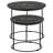 Matte Black 2-Piece Nesting Table