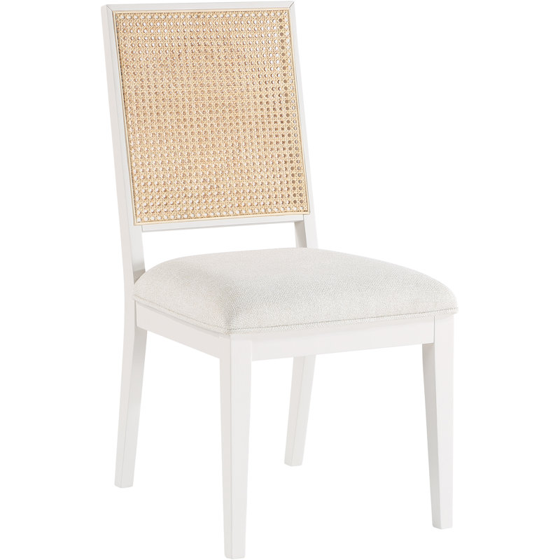 Fotou Solid Wood Side Chair, White
