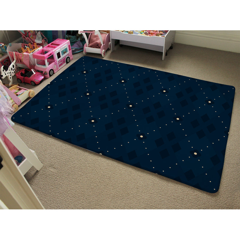 Passmore Polka Dots Shag Area Rug, Rectangle 140 x 200cm