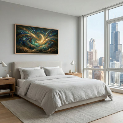 Cosmic Vortex Canvas Wall Art Set Of 1