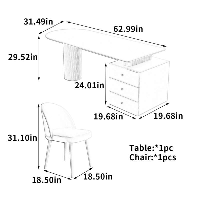 Janta Computer Desk Office Set