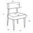 Upholstered Solid Wood Dining Chair Side Chair-1944509484-1944860408