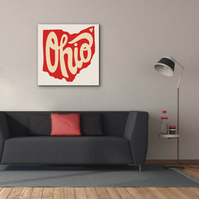 Epic Graffiti 'Ohio Love'  by Molly Mattin Canvas Wall Art, 37" x 37"
