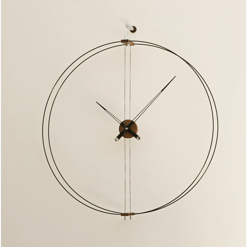 Barcelona Solid Wood Analog Wall Clock