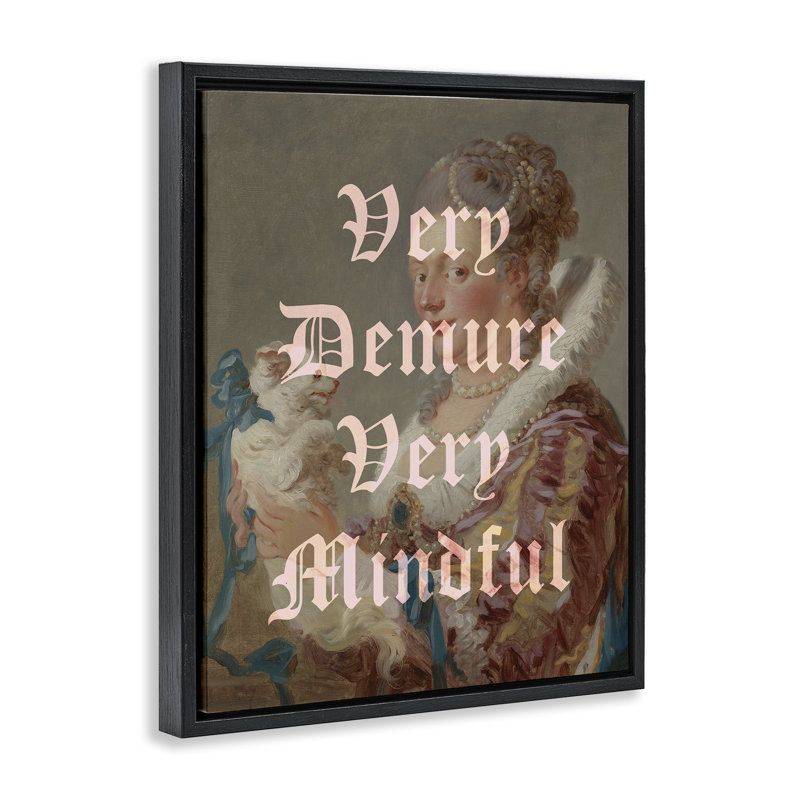 Cadre flottant classique Demure & Mindful, design par Lil 'Rue, H 21 po x l 17 po, Cadre flottant noir de jais