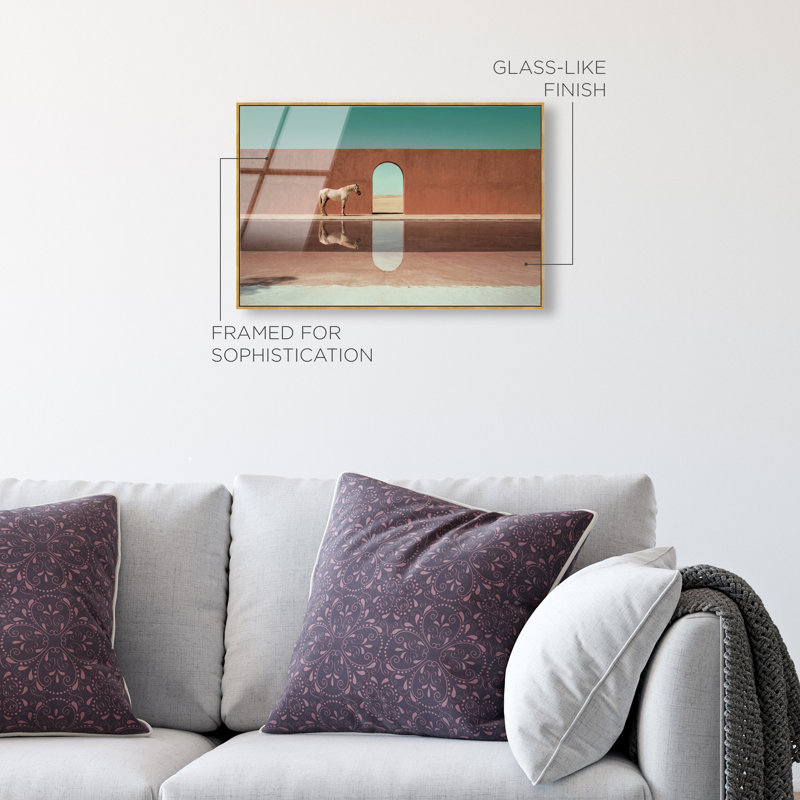 Western Reflections High-Gloss Frameless Acrylic Glass Wall Art Animals Print by Oliver Gal, Ready to Hang, 15 x 10