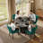 48 Inch Round Dining Table Sets For 4-6 People-843445612