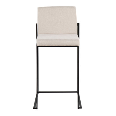 Rego Upholstered Counter Stool with Metal Frame