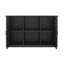 Support d'aquarium 55 gallons avec rangement - Support de terrarium robuste en métal et panneau de fibres à densité moyenne pour aquariums et enclos à reptiles, noir