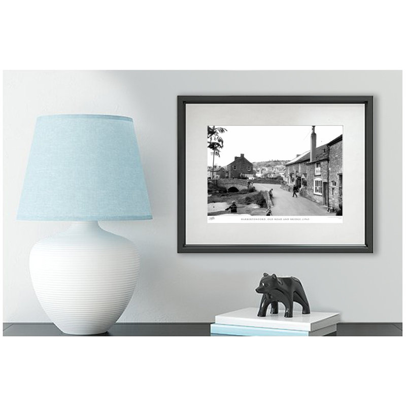Harbertonford, Old Road And Bridge C1965 - Single Picture Frame Print, 45cm H x 60cm W x 2.3cm D