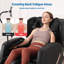 Fauteuil de massage complet, fauteuil de massage zéro gravité avec 10 rouleaux de massage fixes, chauffage des lombaires et des mollets, massage des pieds, 5 modes automatiques, haut-parleur Bluetooth, écran tactile de commande-1018451187