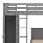 Lit mezzanine Rachele avec lit autonome, tablettes, bureau et garde-robe-836028130