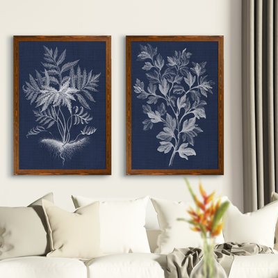 «Lustr Foliage Chintz I» par Vincent Van Gogh - ensemble de 2 reproductions d'art